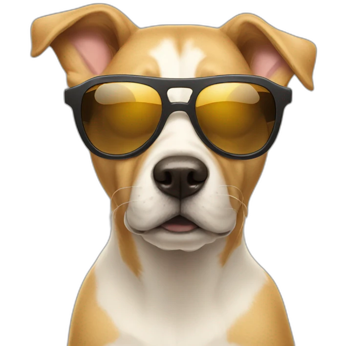 a dog sun glasess emoji
