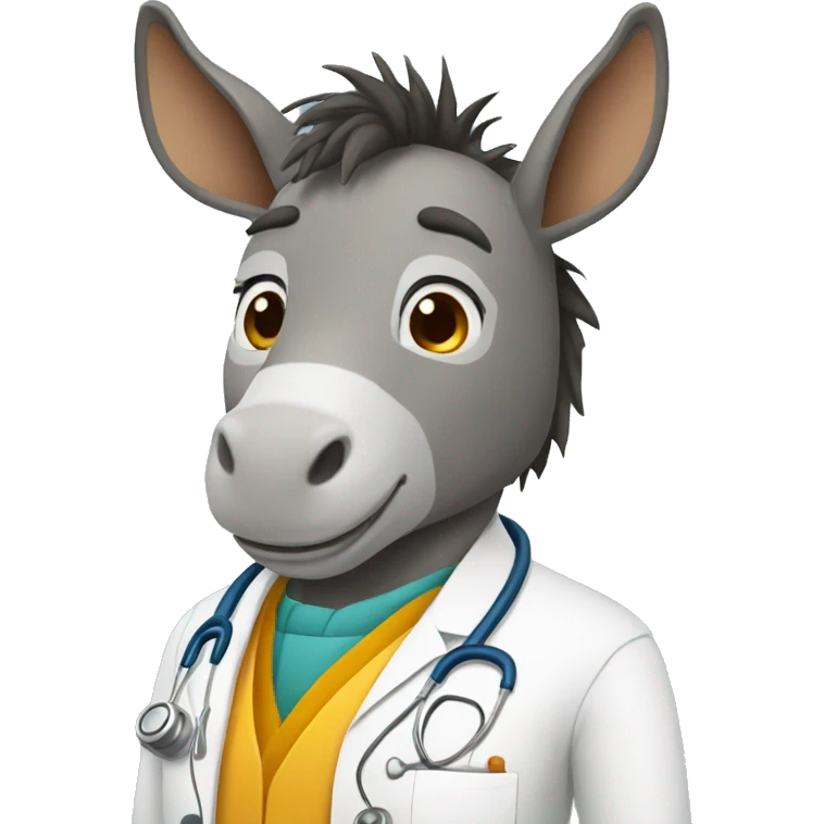 Donkey doctor emoji