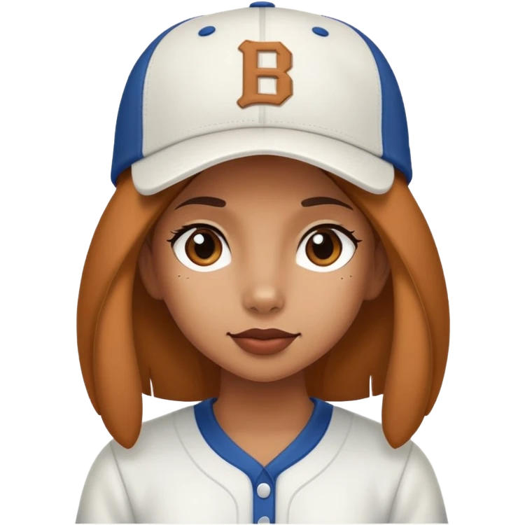  girl in baseball cap + bassotto emoji