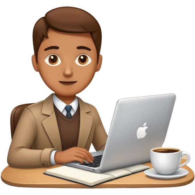 Mac, Coffe & Notebook emoji