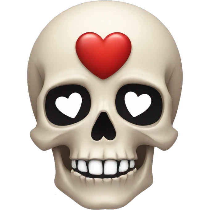 skull with hearts emoji