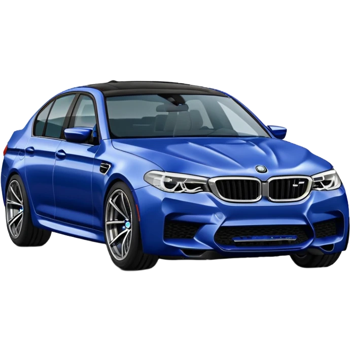 BMW M5 dark blue muzzle emoji