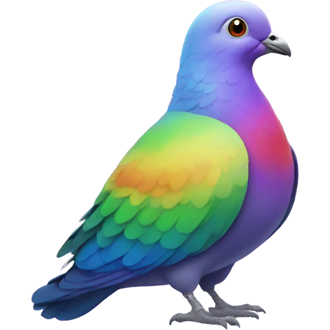 Rainbow pigeon  emoji