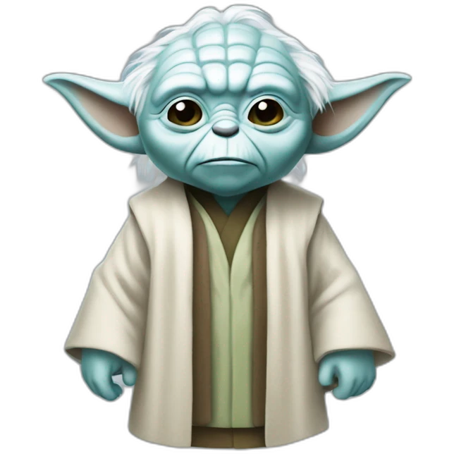 Light blue yoda  emoji