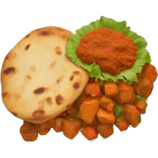 INDIAN FOOD ON A PLATE emoji