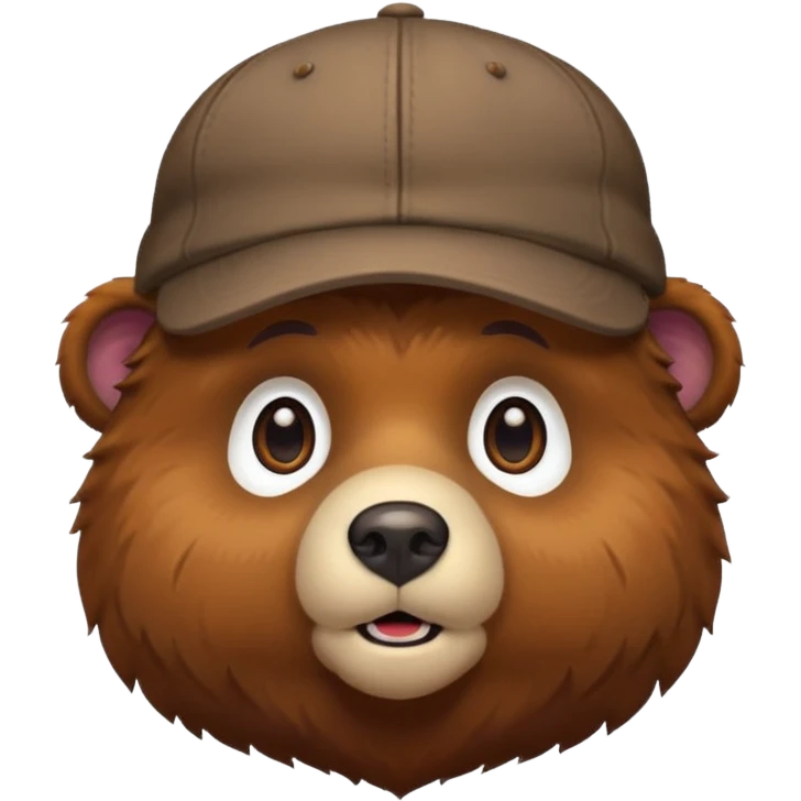 bear with cap emoji