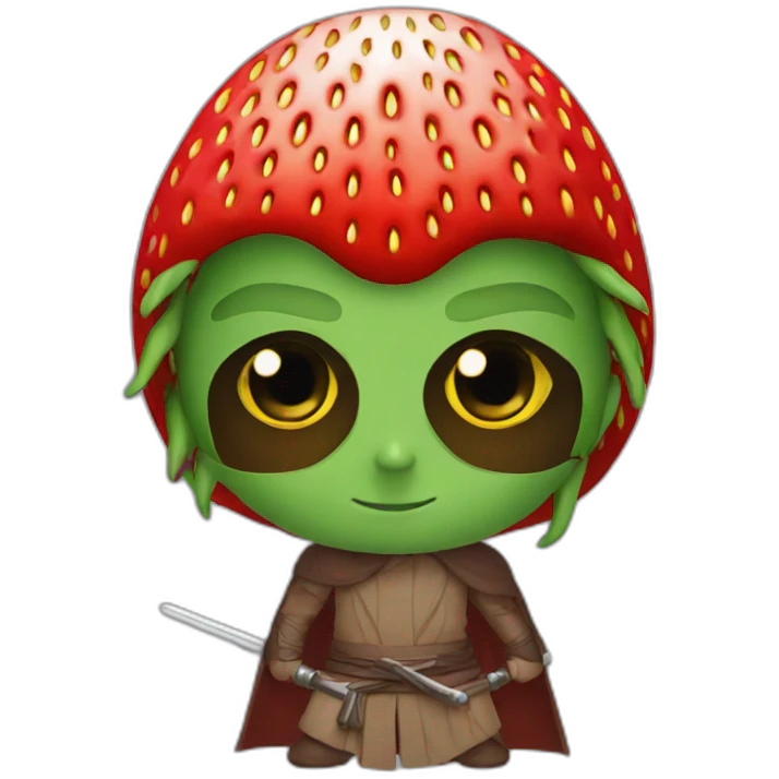 strawberry jedi emoji