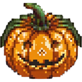 sweet pumpkin fruit, no face, no jack-o-lantern emoji