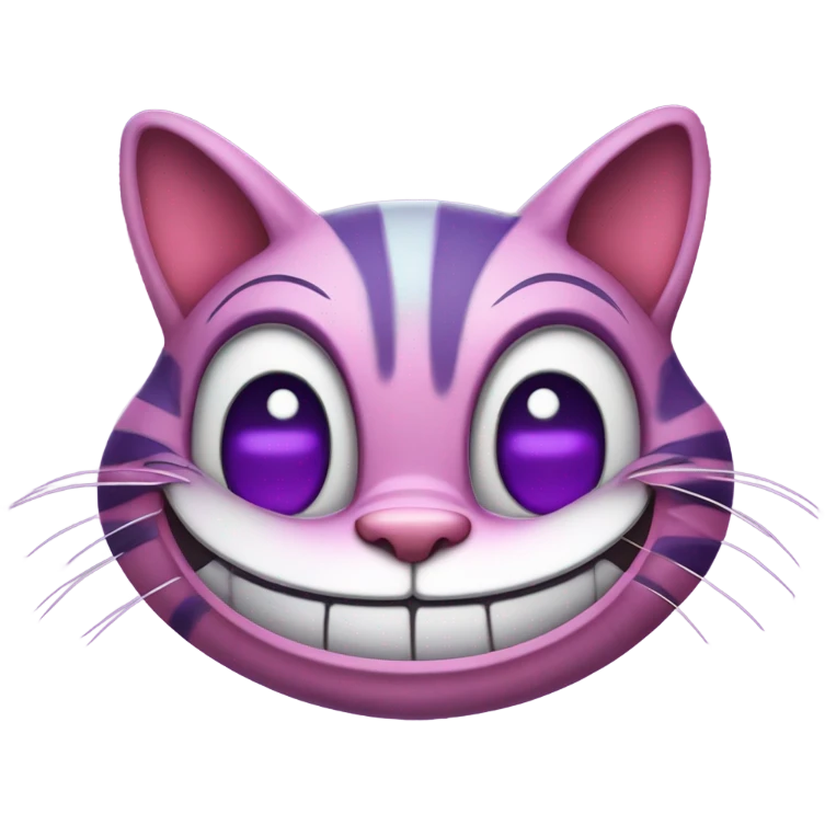 Cheshire Cat laughing emoji emoji