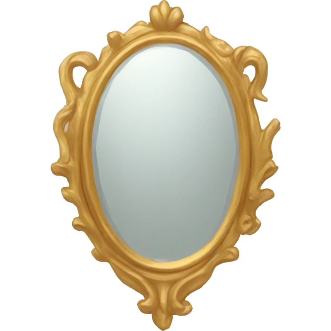 gold mirror emoji