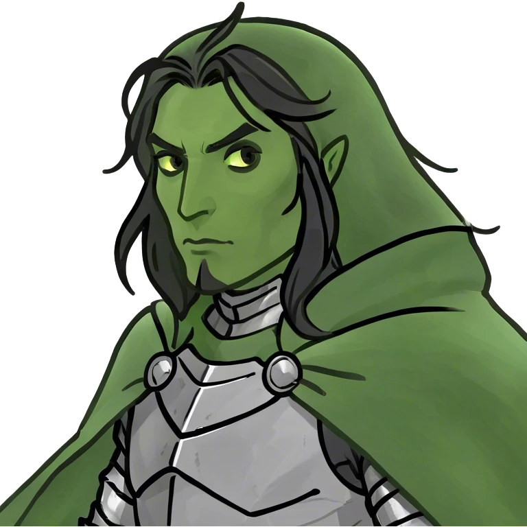 A knight with long black hair  emoji