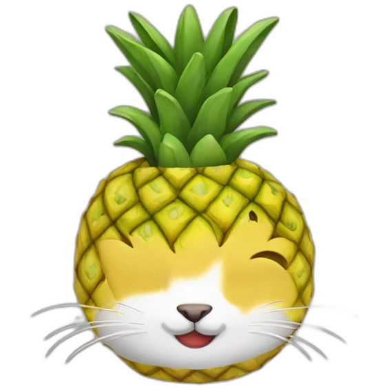 cat ananas emoji