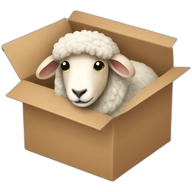 sheep in a box emoji