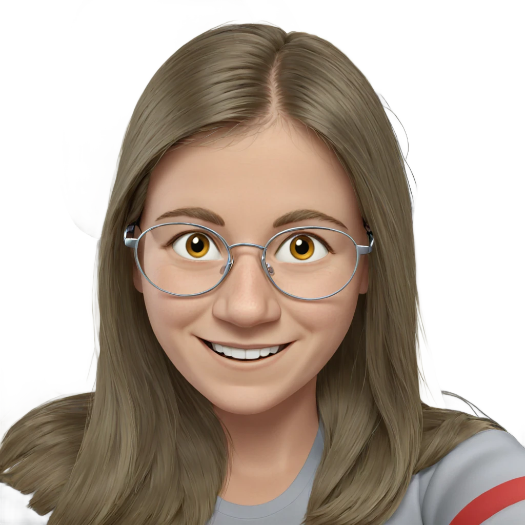 smiling girl in car interior emoji
