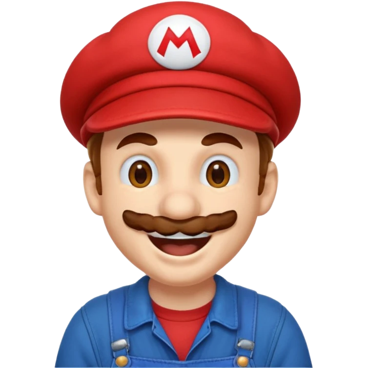 Laughing Mario emoji