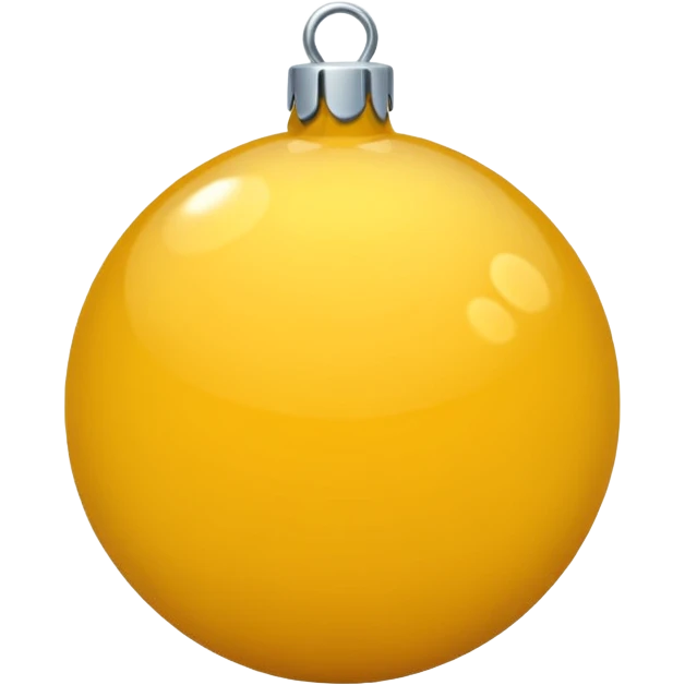 christmas ball yellow emoji