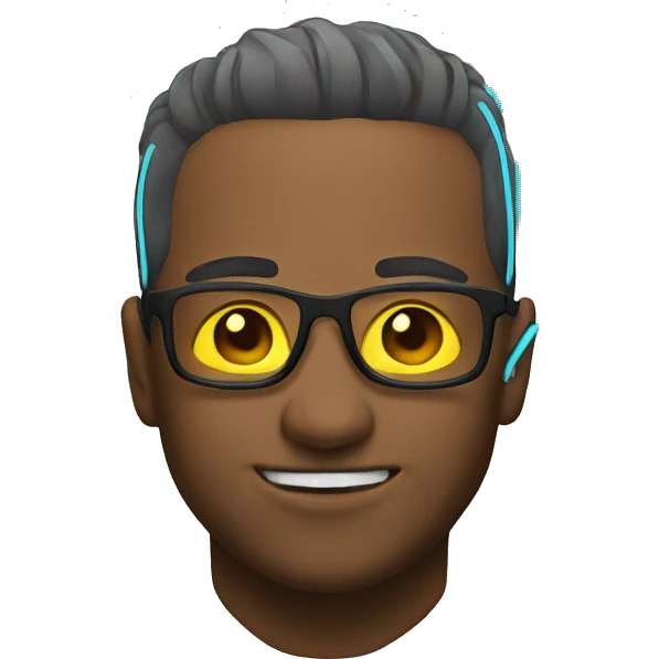 Neon sticker emoji