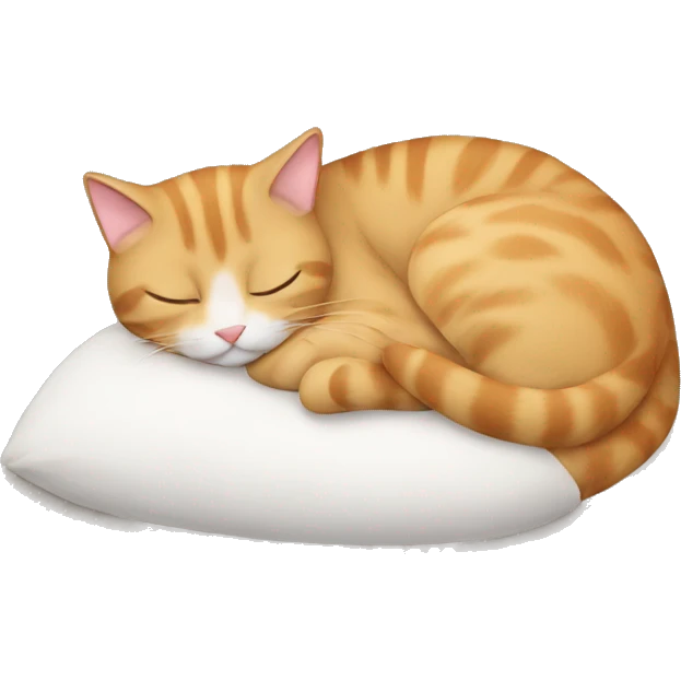 Cat sleeping emoji