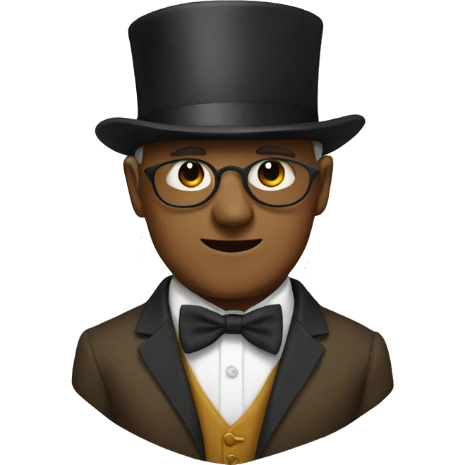 pawin with tophot and bow tie  emoji
