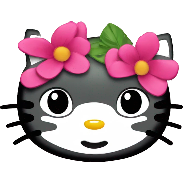 Tropical hello kitty  emoji