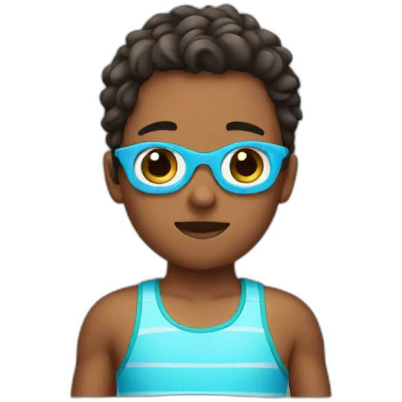 Boy in swimsuit emoji