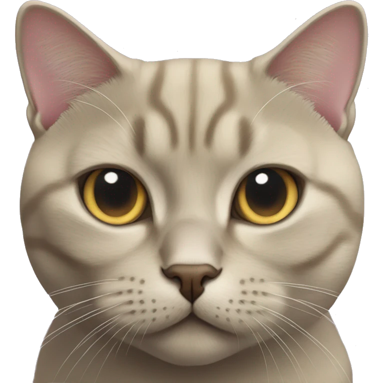 Golden lilac British shorthair cat  emoji