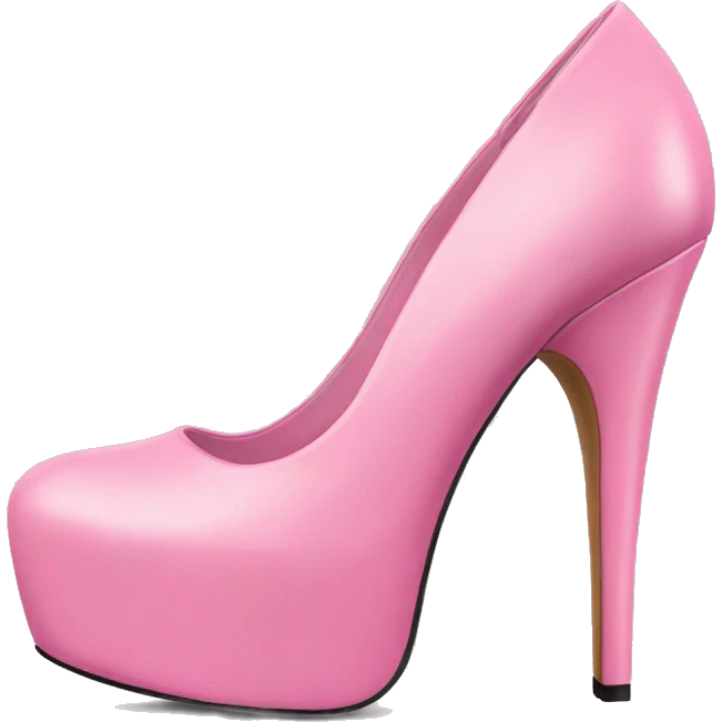 pink platform heels pink heels emoji