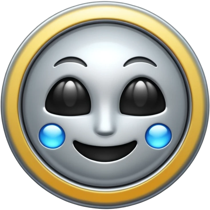 generate me a metalic patent emoji
