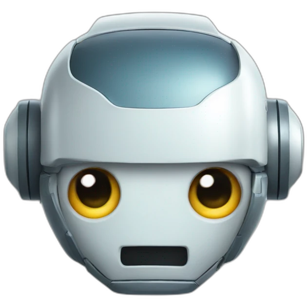 Cute robot head emoji
