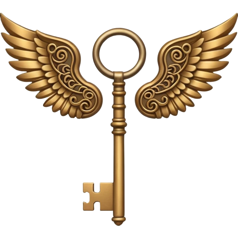 winged key emoji