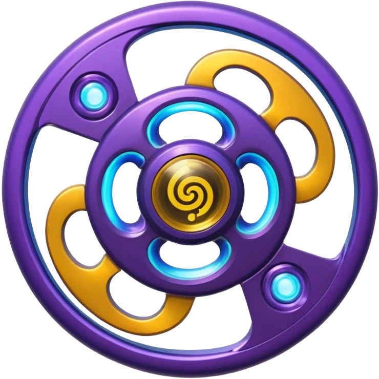 Futuristic new invention of a psychic triskelion fidget spinner planet orb galaxy lava lamp plasma ball plasma lamp light  emoji