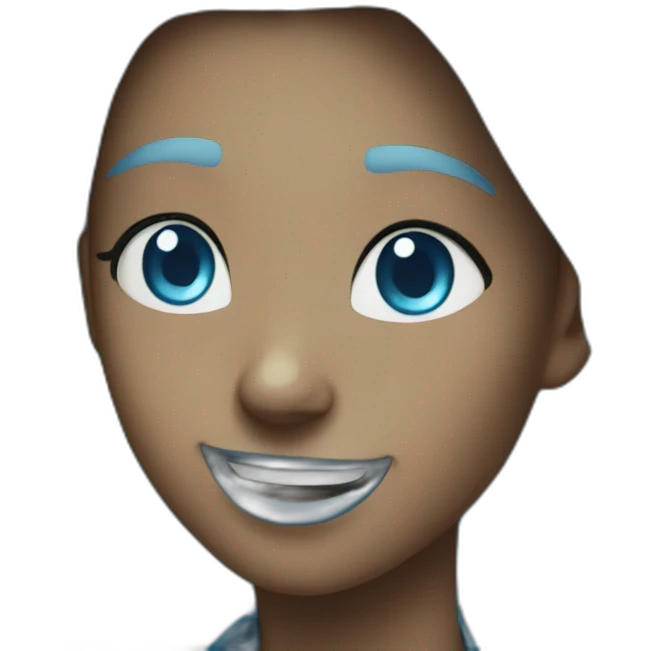 blue diamond smiling emoji