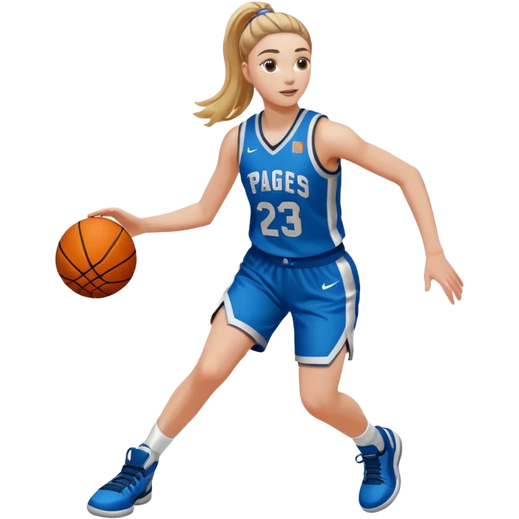 make peige buckers playing basketball  emoji