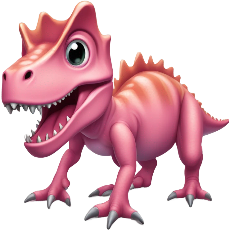Dinosaurio rosa  emoji