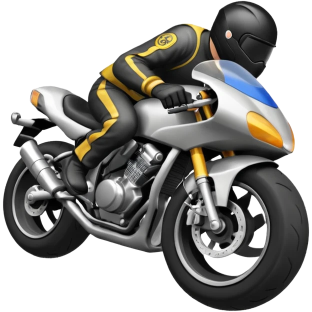 Motorcycle wheelie emoji