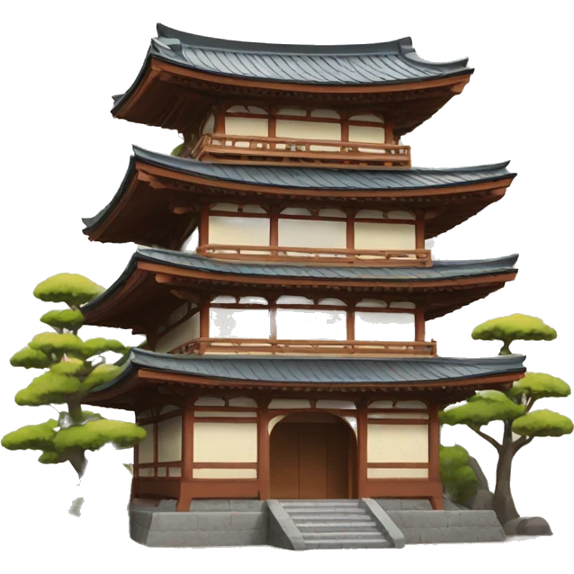 Japanese authentic building emoji