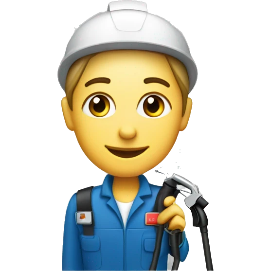 Fuel Attendant with a fuel pump nozzle emoji
