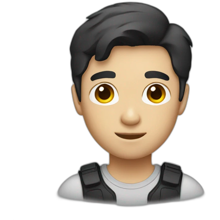 male photographer with short black hair emoji
