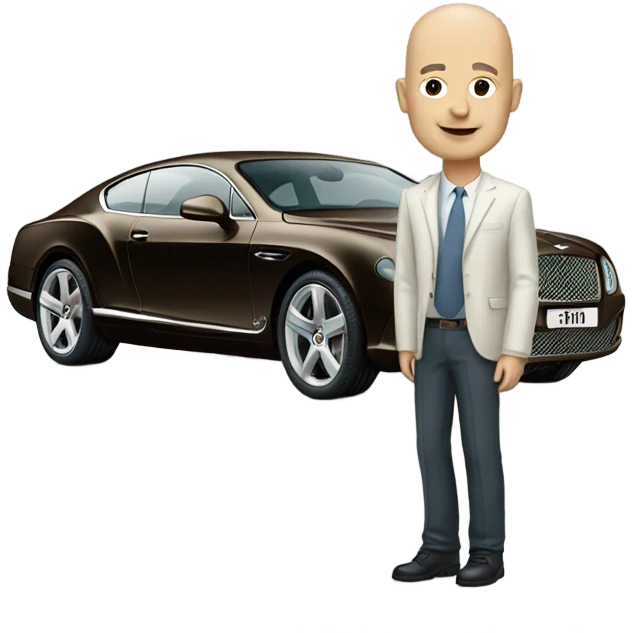 Bald man Bentley emoji