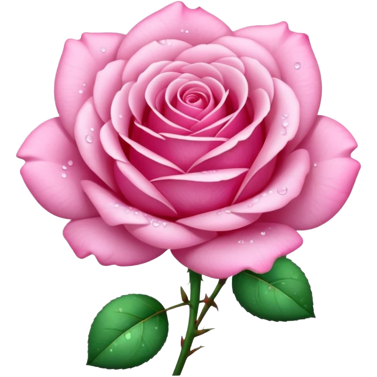 Glitter Pink Rose emoji
