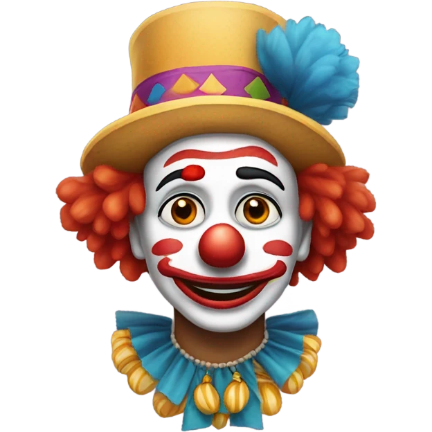 Clown mit Indianerschmuck emoji