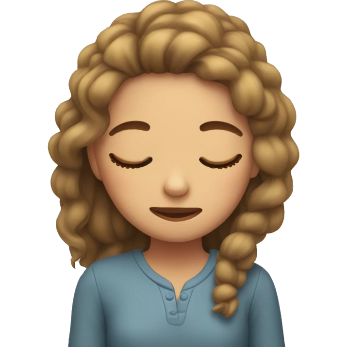 girl is sleeping  emoji