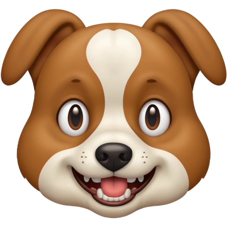 dog making funny face out of pettiness emoji