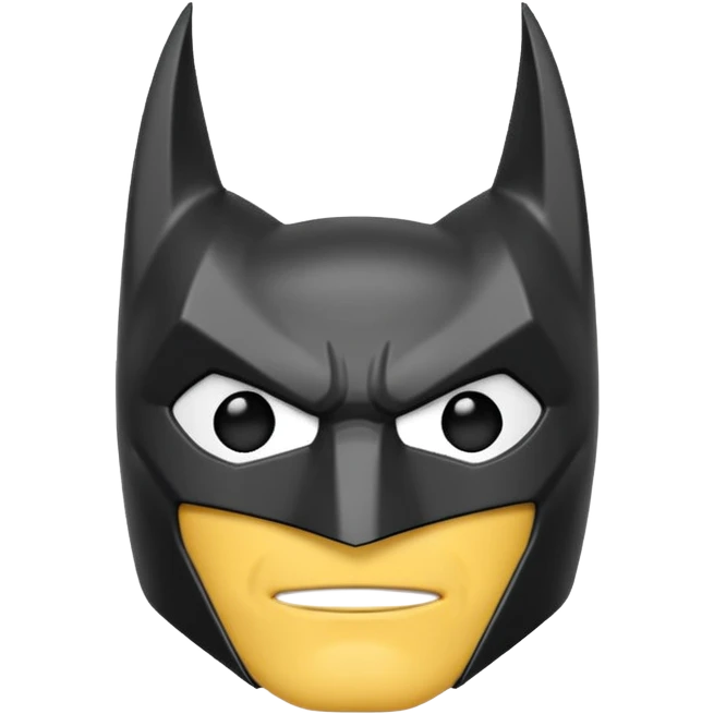 Batman hero emoji white  emoji