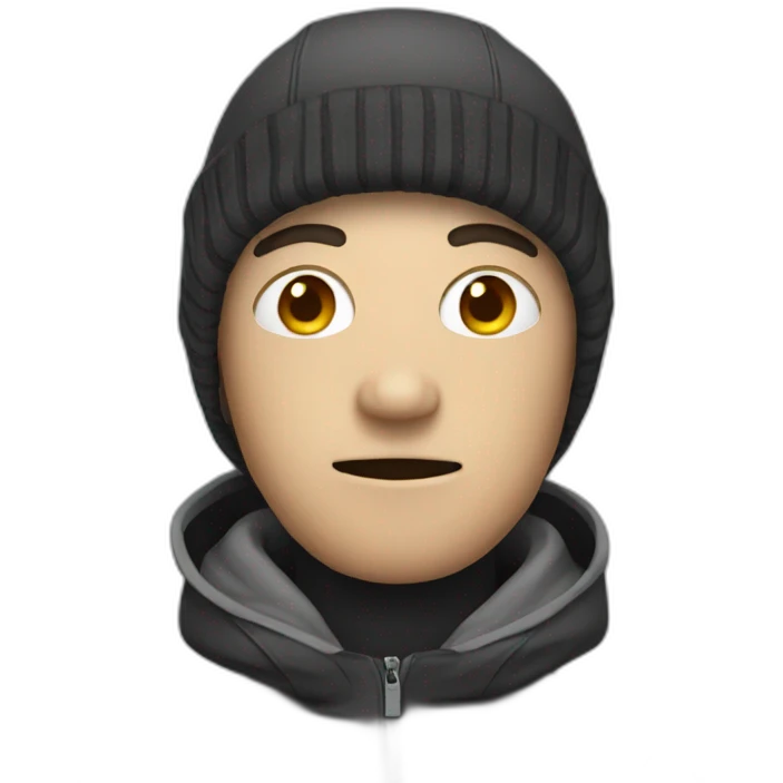 guy wearing ski mask emoji