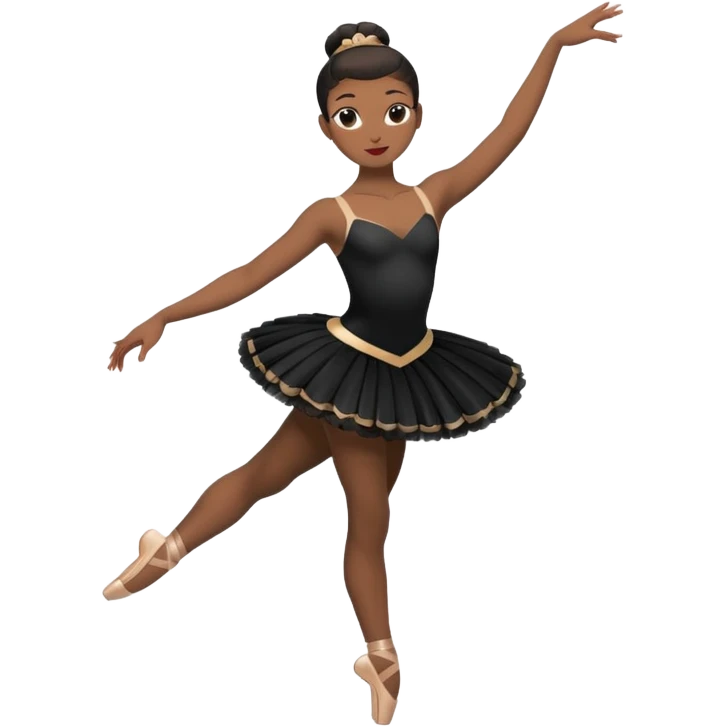 full body balet with black tutu emoji
