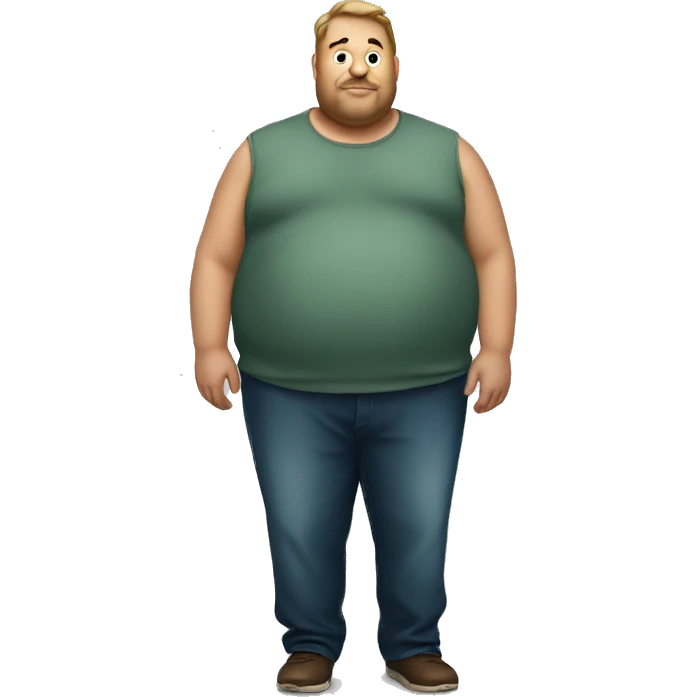 a huge fat man emoji