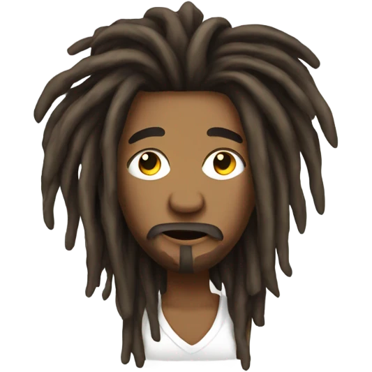 nonchalant dreadhead emoji