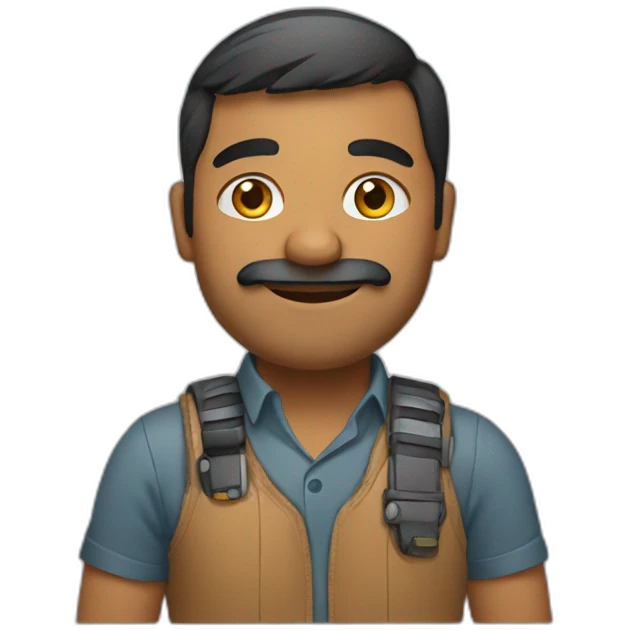An indian programmer emoji