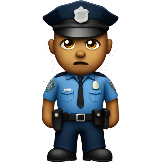 angry police officer emoji